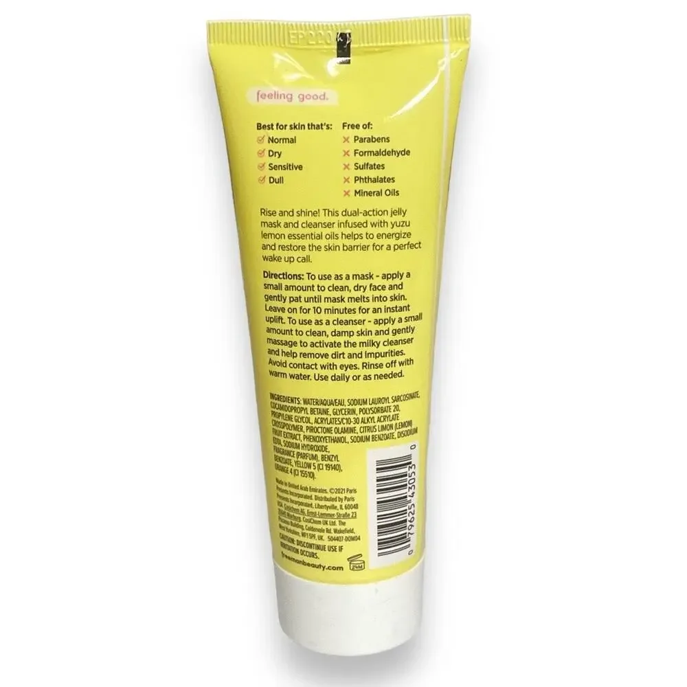 NWOT Freeman Energize Yuzu Lemon Jelly Off Facial Mask for Dry Skin 3 fl oz